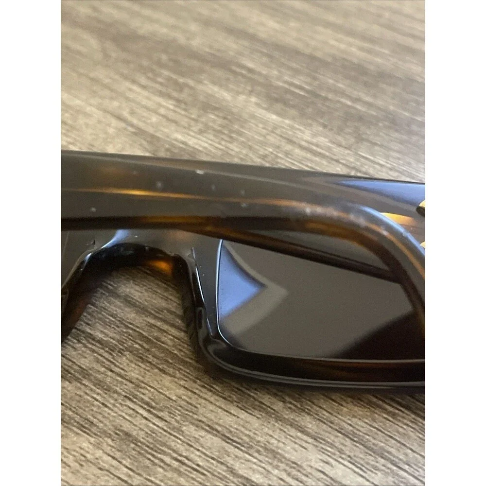 Vintage Chanel 0018 80 Tortoise Shell Sunglasses Oversized Gold CC Made In Italy
